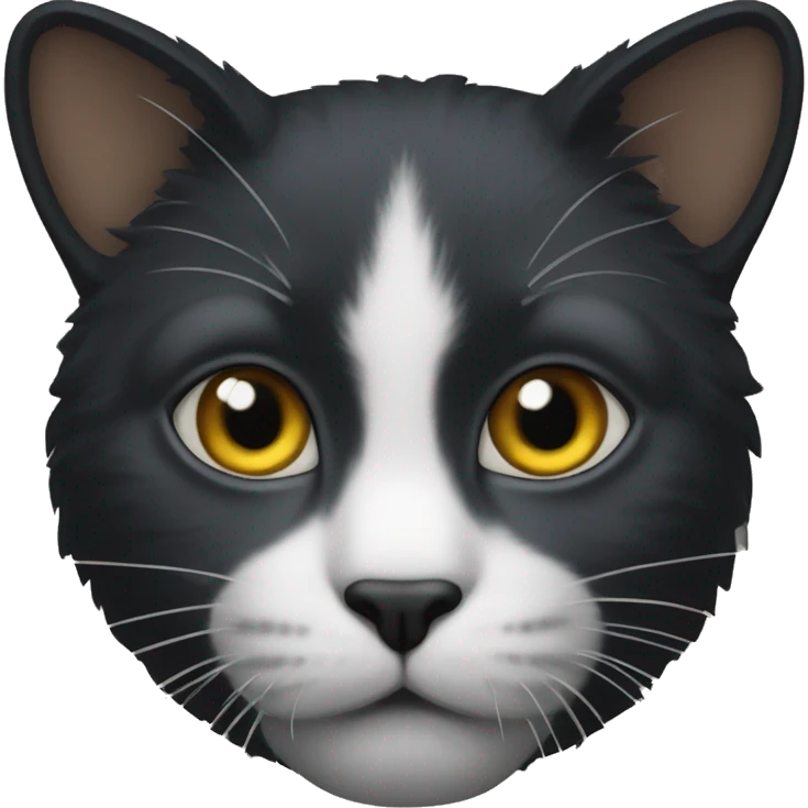 Un gato negro  peludo emoji