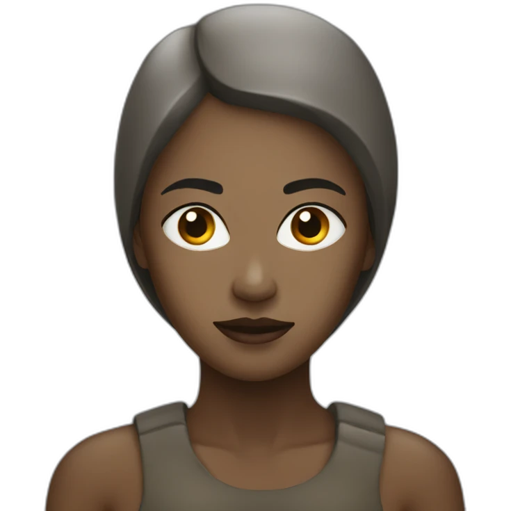 Woman in deep mud emoji