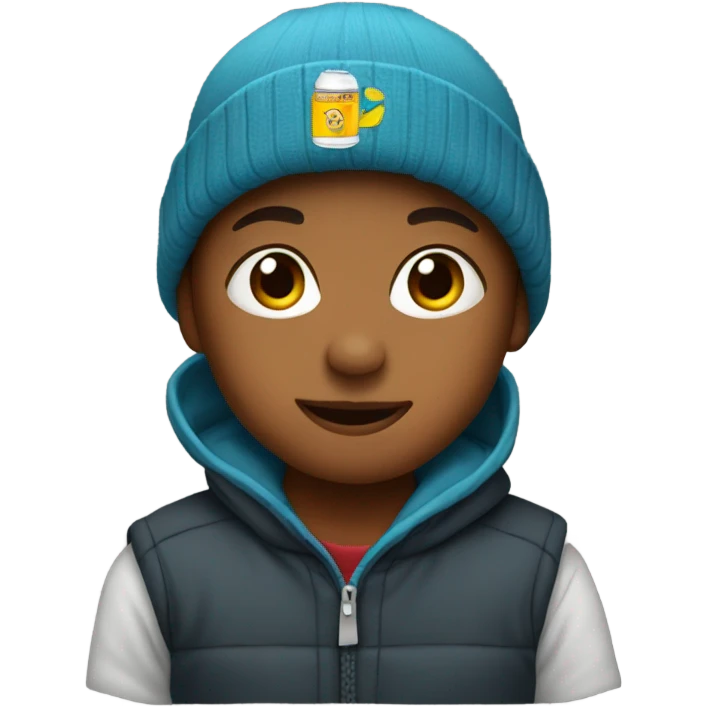 Kid with sd beanie  emoji