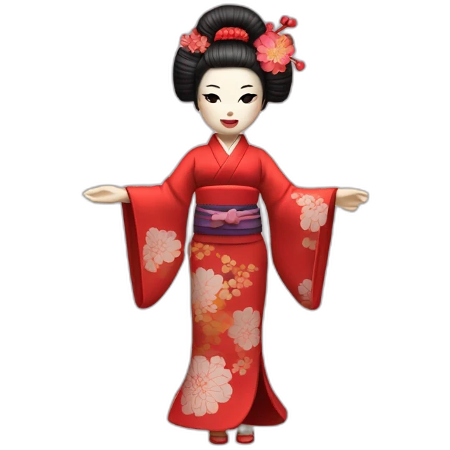geisha girl doll emoji