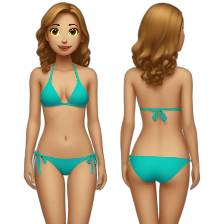 Girl bikini emoji
