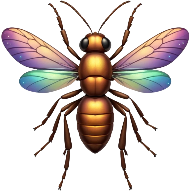 glitter insect cheap brown emoji