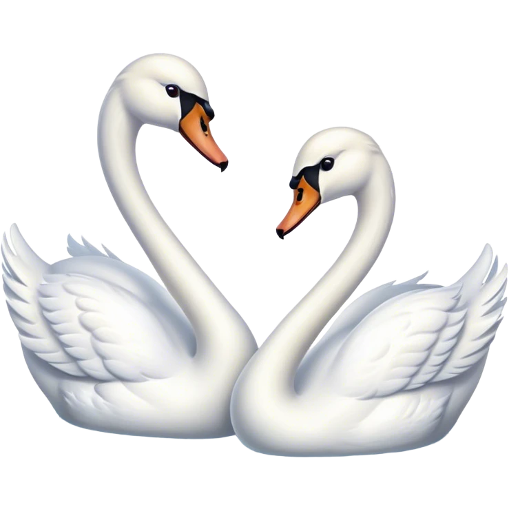 Tow swans emoji