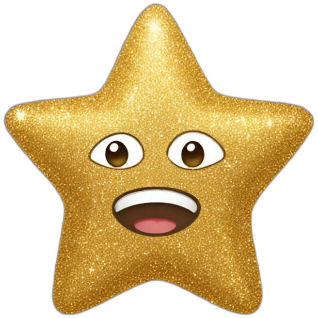 Glitter star emoji