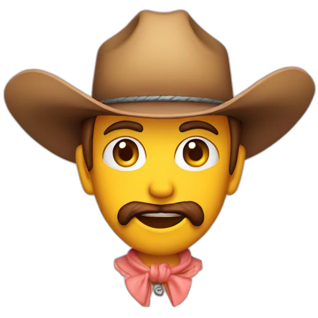 cowboy peach emoji