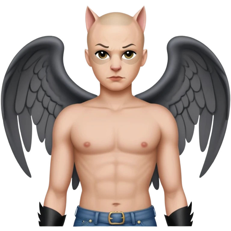 hryun pig-man, catwoman, disgraced angel, treem, skinhead, fragment of pants, Elena-Murka of St. Petersburg emoji