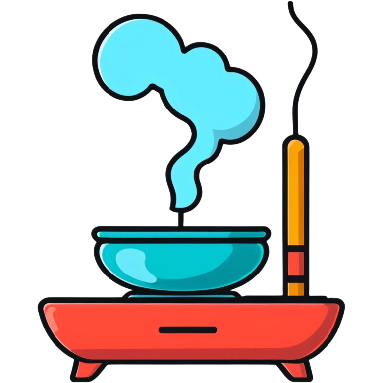 incense burner with smoke emoji
