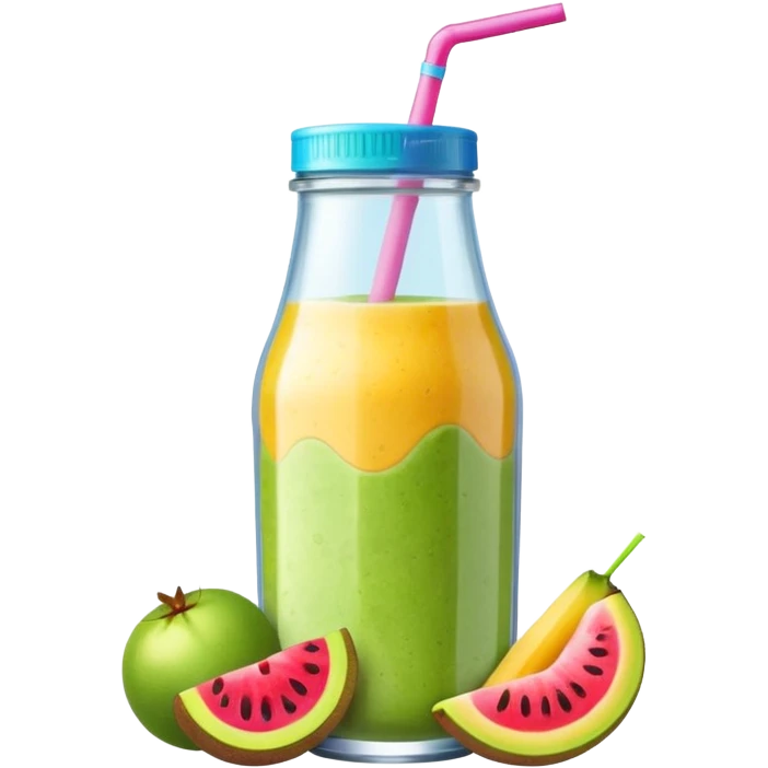 smoothie glasflasche emoji