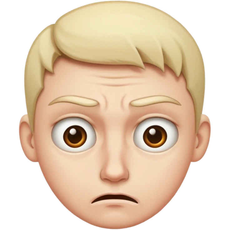 Disgusted face with furrowed brows emoji