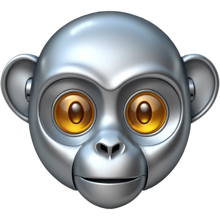robot monkey head emoji