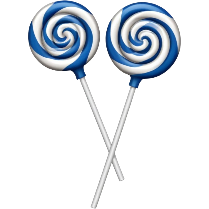 i want dark blue and black and white lollipop emoji