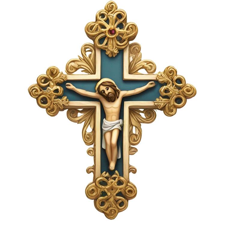 beautiful cross that represents jesus emoji