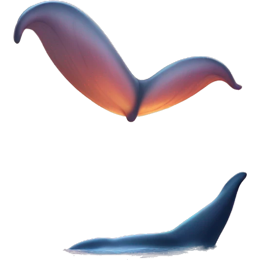 whale tail sunset  emoji