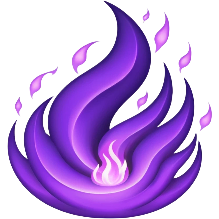 Wicked purple flames emoji