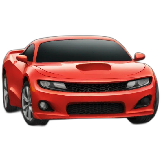 a red sporty car emoji