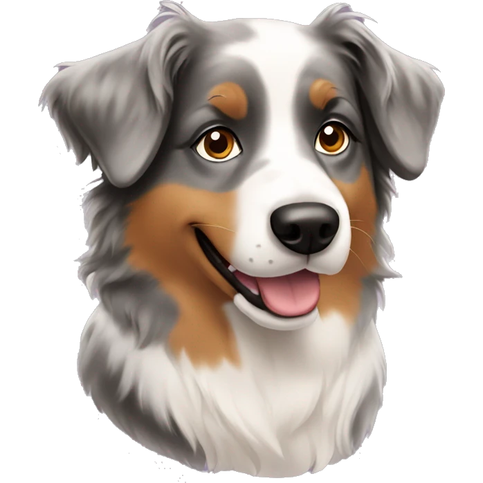 Australian Shepherd girl dog  emoji