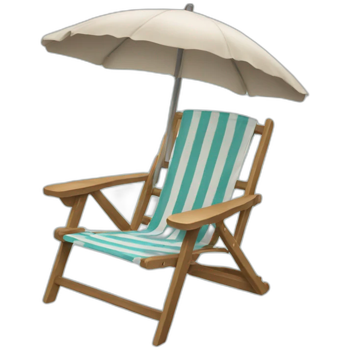 Beach chair emoji