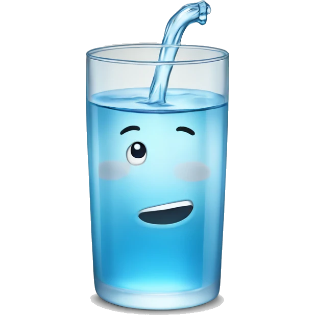 Glass of water emoji
