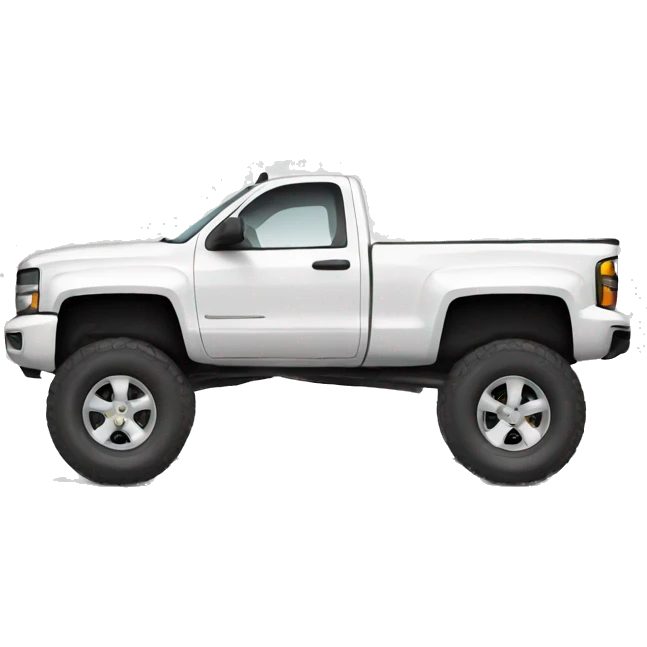chevy white truck  emoji