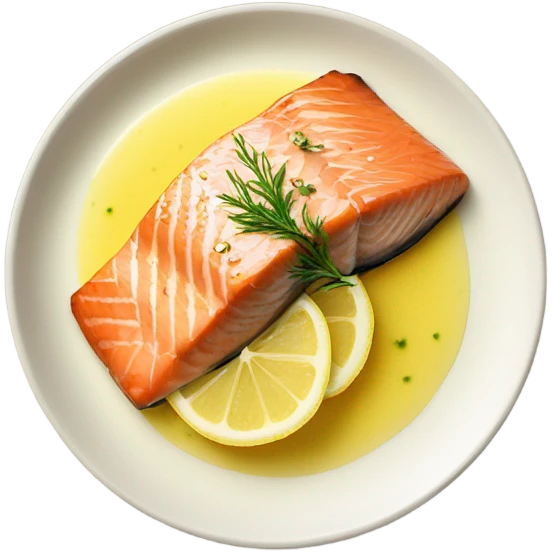Salmon with Garlic Lemon Butter Sauce emoji