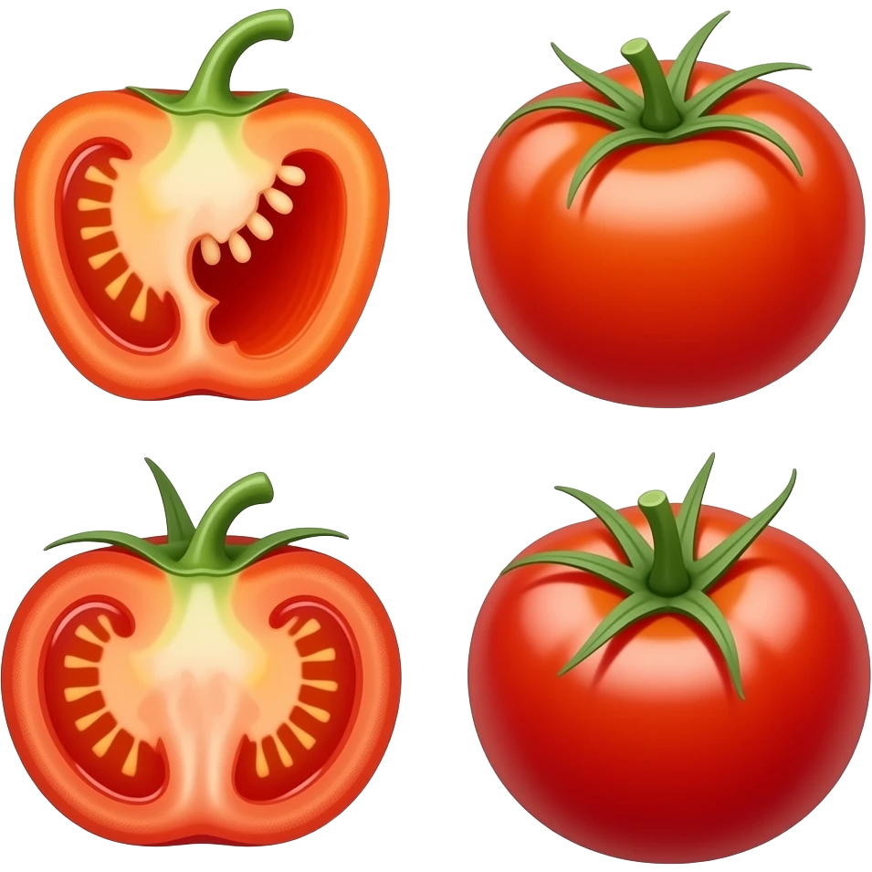 generates the chili pepper and tomato emoji. emoji