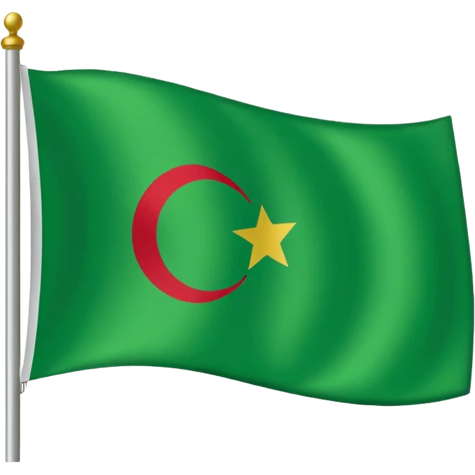 علم ليبيا الاخظر emoji