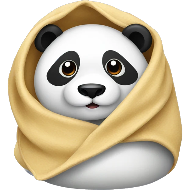 Panda with a blanket  emoji