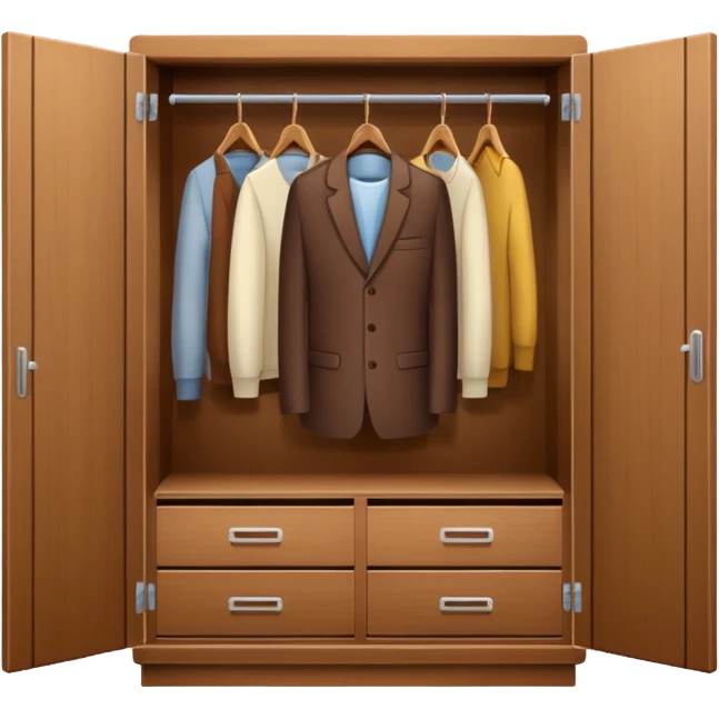 wardrobe modern closed emoji