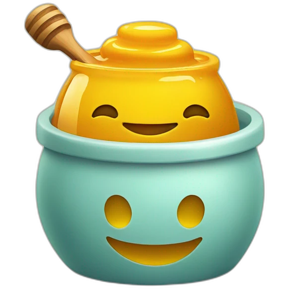 honey pot which smiles emoji