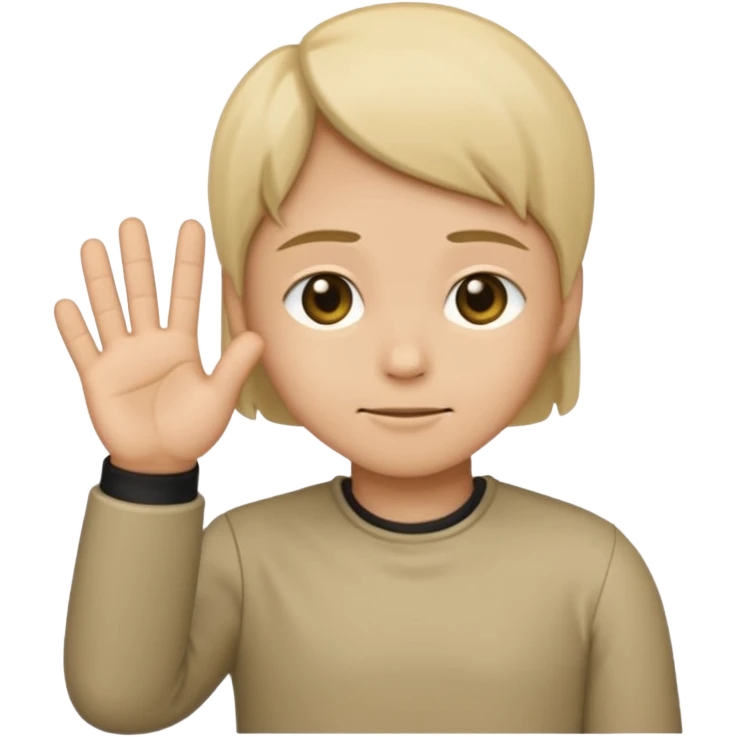 Simple old-style android emoji, but with a awkward emoji, mixed with a 👉👈 on the outside of the emoji. emoji