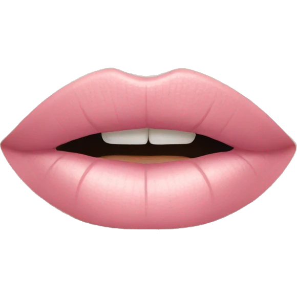 Light pink lipstick emoji