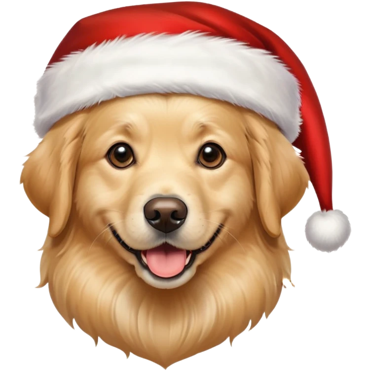 Santa dog emoji