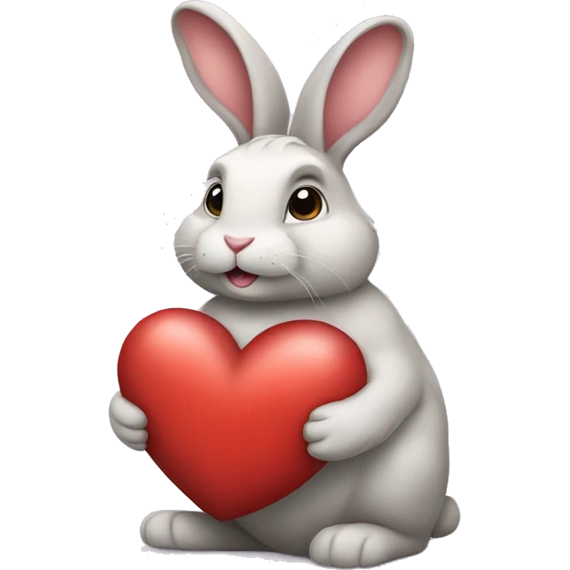 Bunny with heart emoji