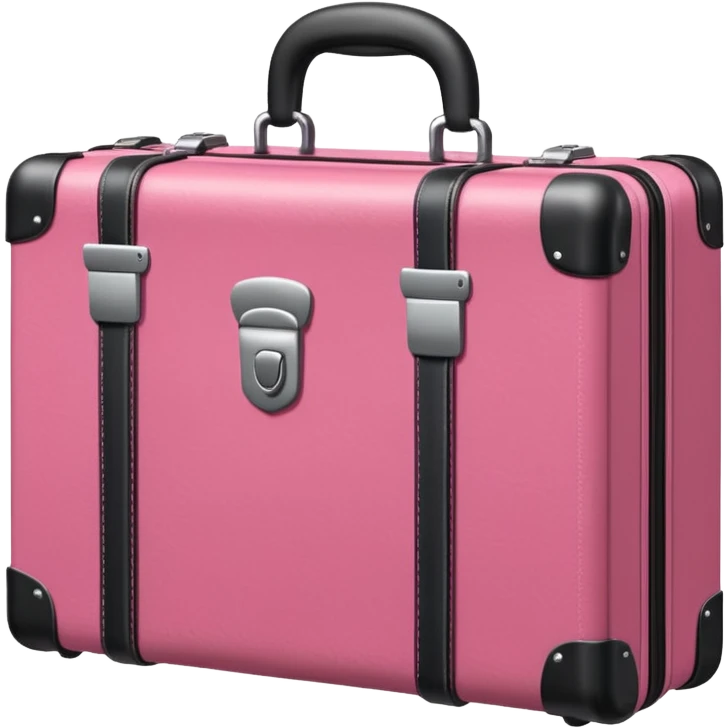 locked pink suitcase emoji