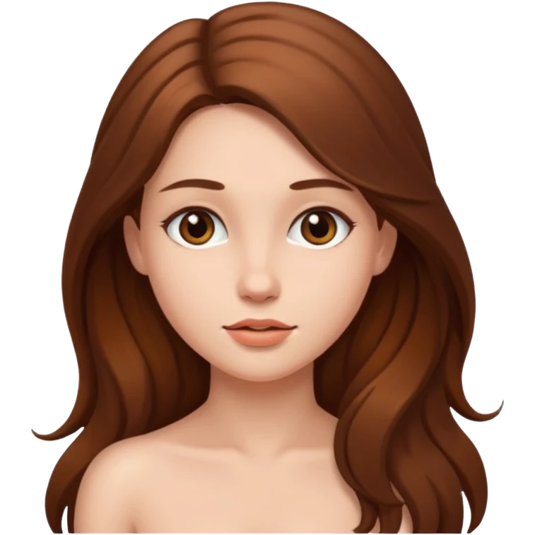 Nackte Frau vagina emoji