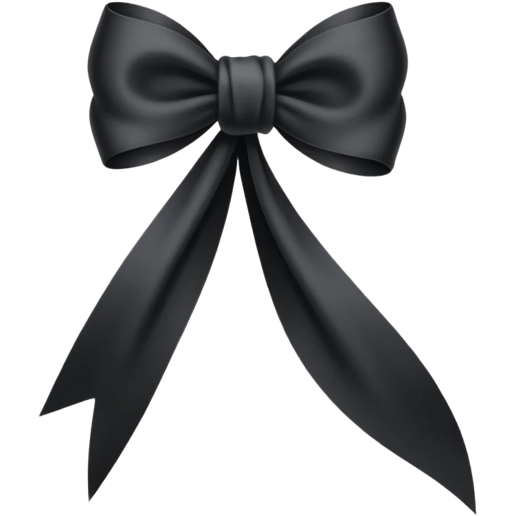 Lazo Negro luto emoji