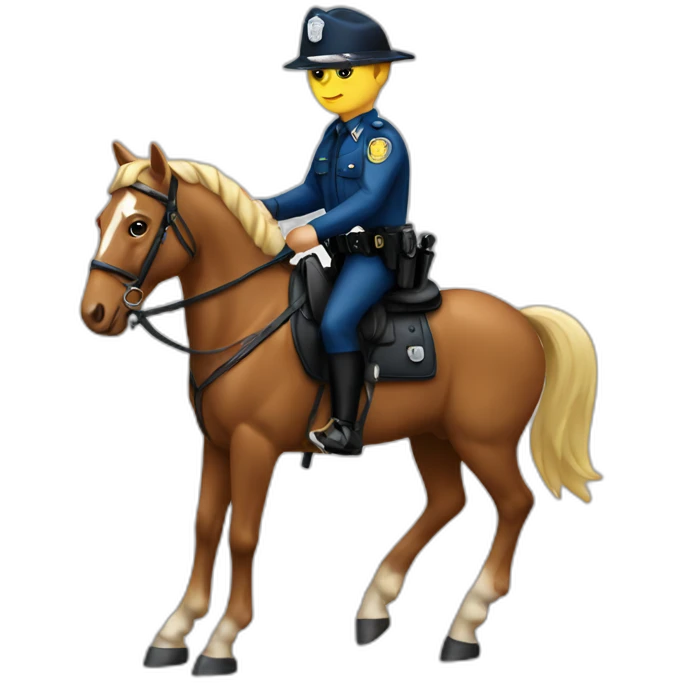 Police à cheval emoji