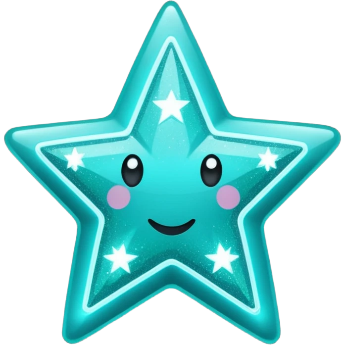 Teal star with You Rock wording emoji