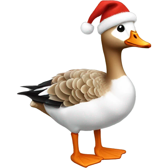 Goose wearing a Christmas sweater  emoji