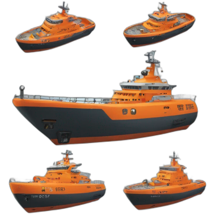 orange rescue ship emoji