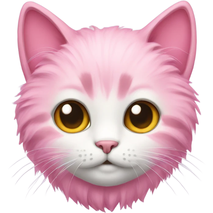 cat with pink fur emoji