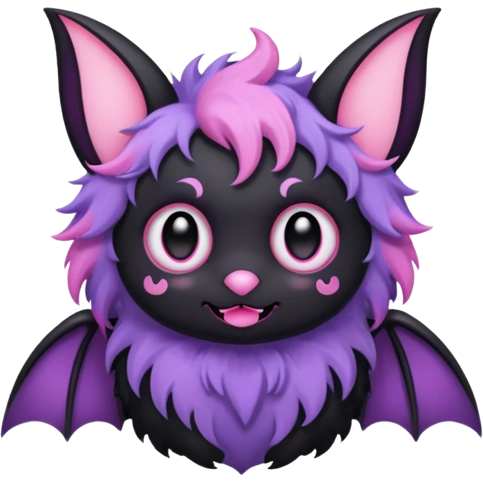 pastel goth bat emoji