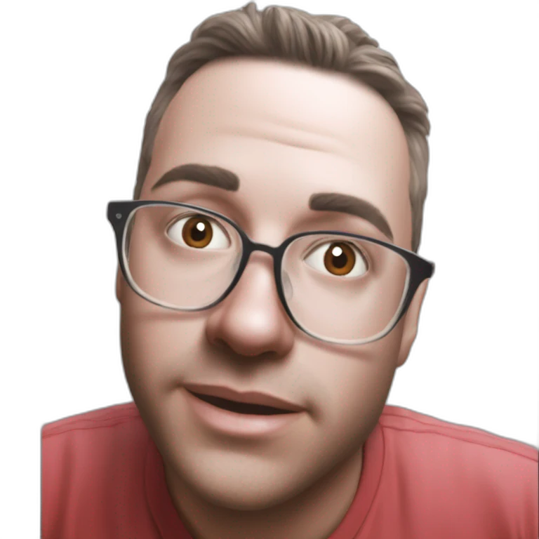 red shirt guy portrait meme emoji