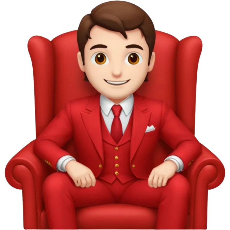 Аластор сидеть на диване  emoji