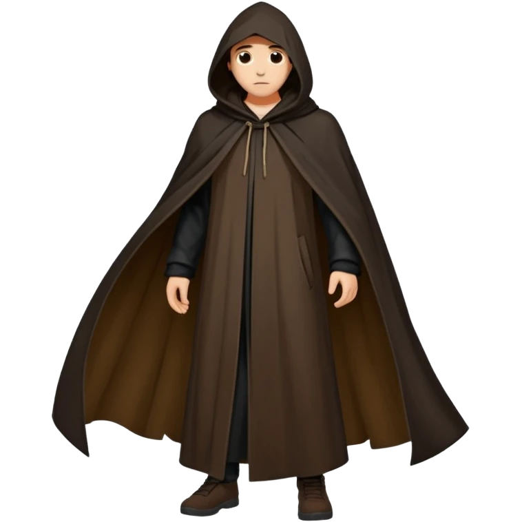 People in cloak emoji