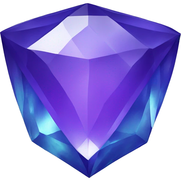 Blue-purple jewel emoji
