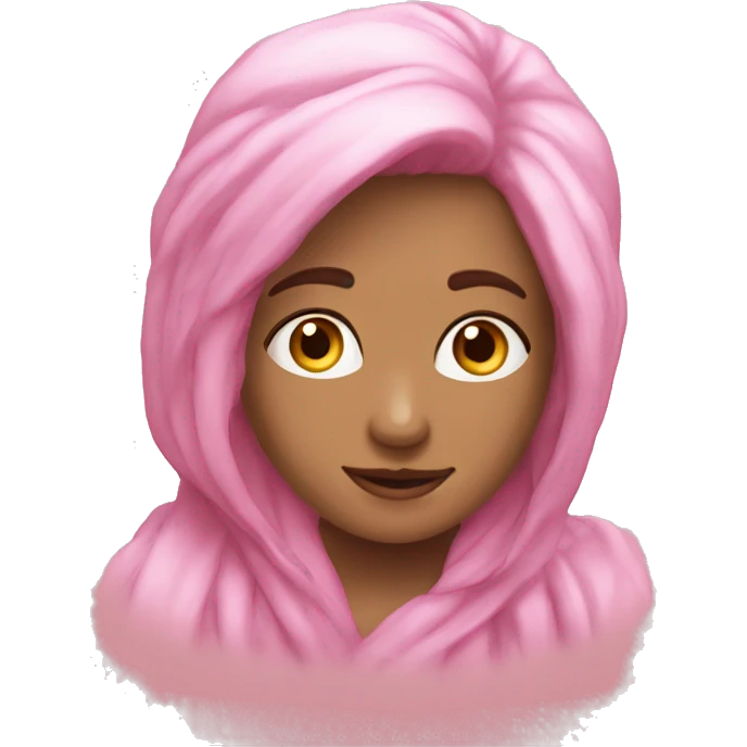 Какашка розовая злая с очками  emoji