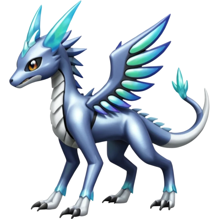 Meloetta-Sergal-Dialga-Palkia-hybrid-fusion-Fakémon-creature, full body emoji