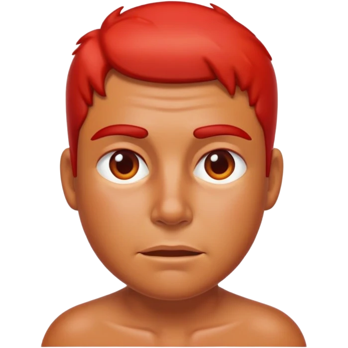 a person with sweaty cheeks and red sweaty skin emoji