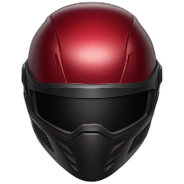 deep red motorcyle helmet emoji